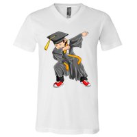 Dabbing Graduation Class Of Gift Men Funny Graduation V-Neck T-Shirt