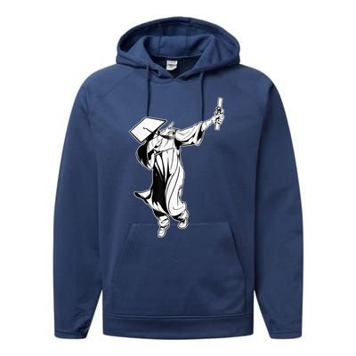 Dabbing Graduation Class Of Gift Men Funny Graduation Performance Fleece Hoodie