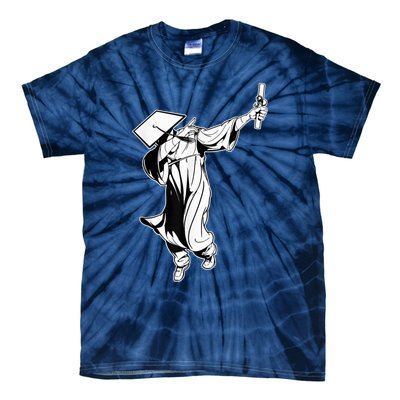 Dabbing Graduation Class Of Gift Men Funny Graduation Tie-Dye T-Shirt