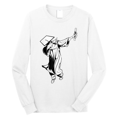 Dabbing Graduation Class Of Gift Men Funny Graduation Long Sleeve Shirt