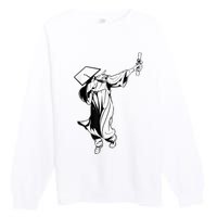 Dabbing Graduation Class Of Gift Men Funny Graduation Premium Crewneck Sweatshirt