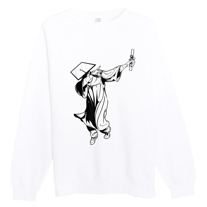 Dabbing Graduation Class Of Gift Men Funny Graduation Premium Crewneck Sweatshirt