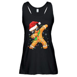 Dabbing Gingerbread Christmas Funny Xmas Dab Ladies Essential Flowy Tank