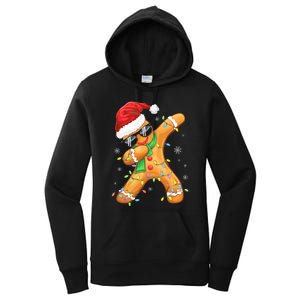 Dabbing Gingerbread Christmas Funny Xmas Dab Women's Pullover Hoodie