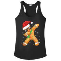 Dabbing Gingerbread Christmas Funny Xmas Dab Ladies PosiCharge Competitor Racerback Tank