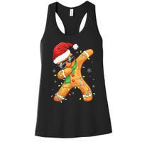 Dabbing Gingerbread Christmas Funny Xmas Dab Women's Racerback Tank