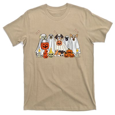 Dog Ghost Cute Dog Dressed As Ghost Funny Halloween Dog T-Shirt