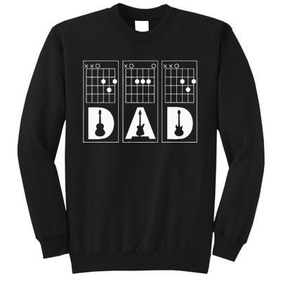 Dad Guitar Chord Funny Guitarist Gift Sweatshirt