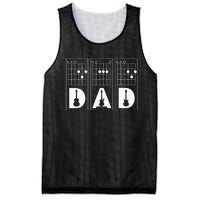 Dad Guitar Chord Funny Guitarist Gift Mesh Reversible Basketball Jersey Tank