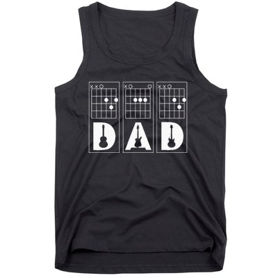 Dad Guitar Chord Funny Guitarist Gift Tank Top