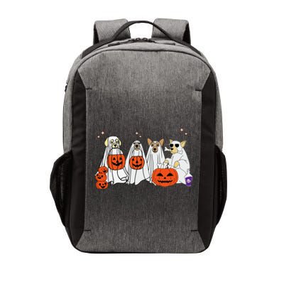 Dog Ghost Cute Dog Dressed As Ghost Funny Halloween Dog Vector Backpack