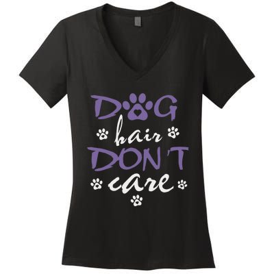 Dog Grooming Coffe Dog Groomer Outfit Pet Care Gifts Women's V-Neck T-Shirt