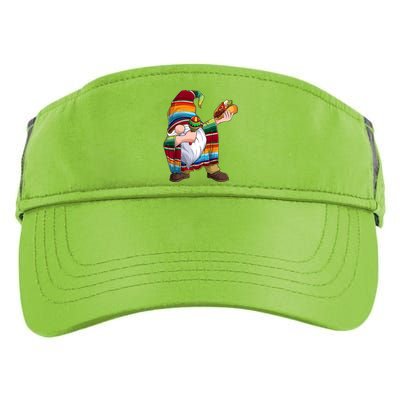 Dabbing Gnome Cinco De Mayo Taco Poncho Serape Mexican Adult Drive Performance Visor