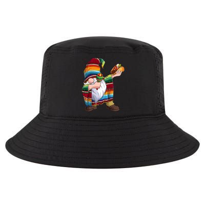 Dabbing Gnome Cinco De Mayo Taco Poncho Serape Mexican Cool Comfort Performance Bucket Hat