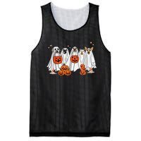 Dog Ghost Cute Dog Dressed As Ghost Funny Halloween Dog Mesh Reversible Basketball Jersey Tank