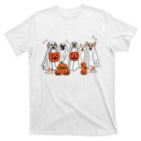 Dog Ghost Cute Dog Dressed As Ghost Funny Halloween Dog T-Shirt