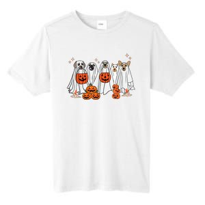 Dog Ghost Cute Dog Dressed As Ghost Funny Halloween Dog Tall Fusion ChromaSoft Performance T-Shirt