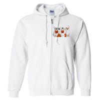 Dog Ghost Cute Dog Dressed As Ghost Funny Halloween Dog Full Zip Hoodie