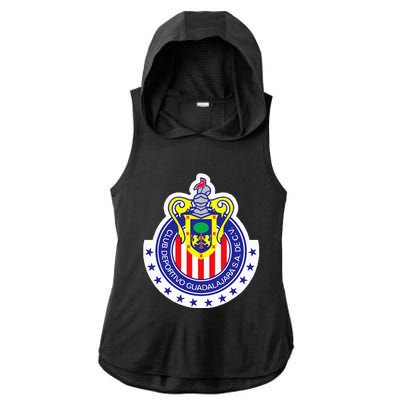 Deportivo Guadalajara Club Supporter Fan Mexico Mexican Ladies PosiCharge Tri-Blend Wicking Draft Hoodie Tank