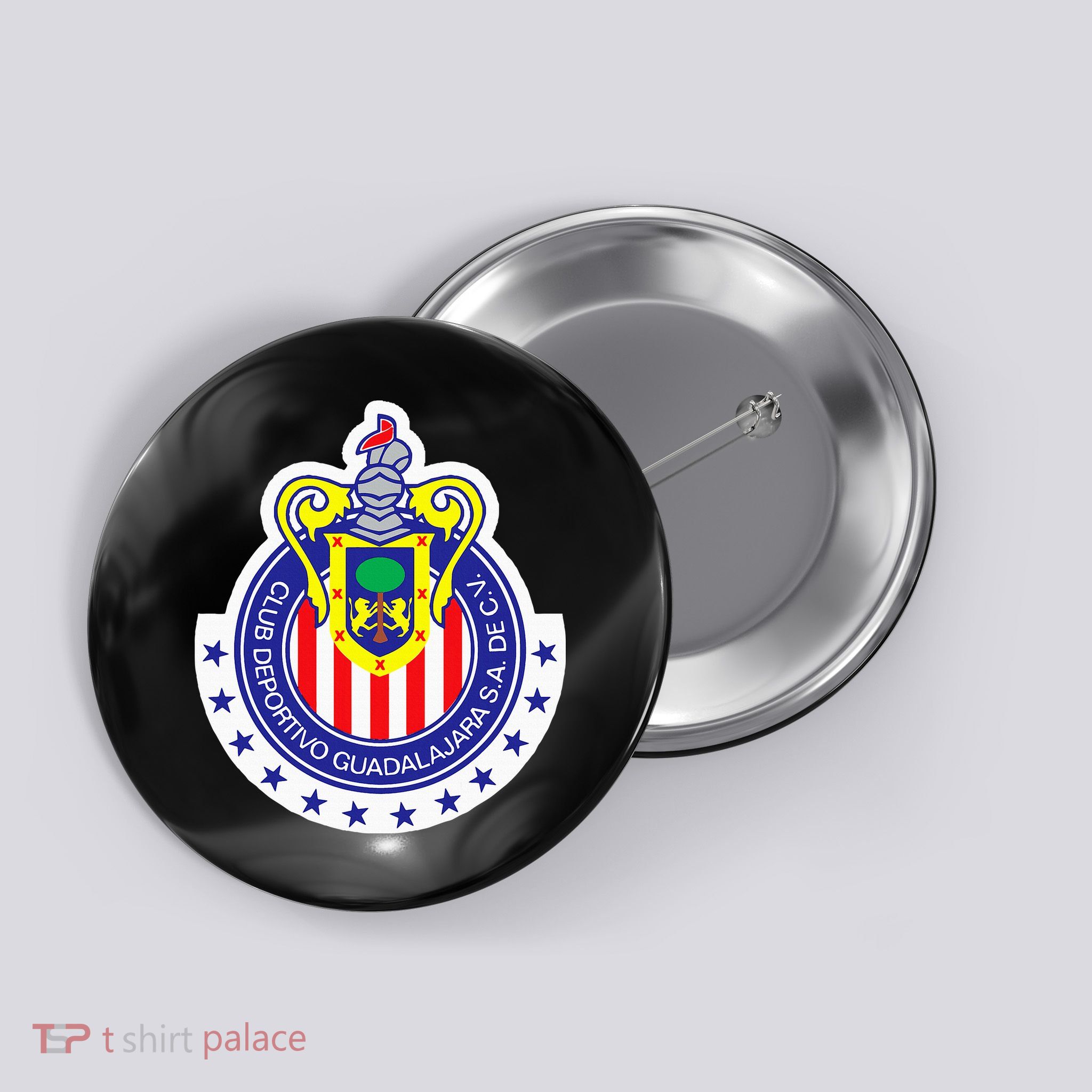 Deportivo Guadalajara Club Supporter Fan Mexico Mexican Button