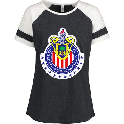 Deportivo Guadalajara Club Supporter Fan Mexico Mexican Enza Ladies Jersey Colorblock Tee