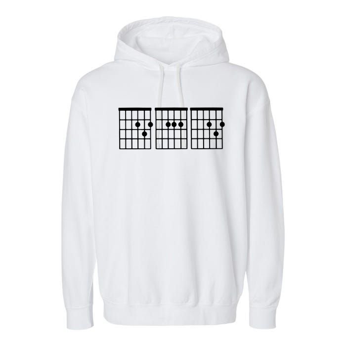 Dad Guitar Chord Garment-Dyed Fleece Hoodie