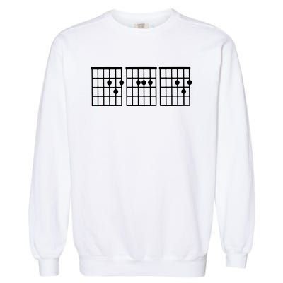 Dad Guitar Chord Garment-Dyed Sweatshirt