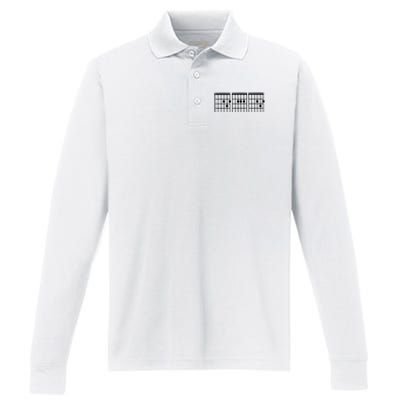 Dad Guitar Chord Performance Long Sleeve Polo