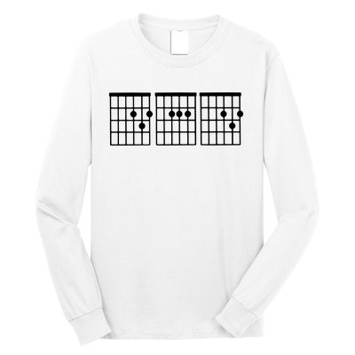 Dad Guitar Chord Long Sleeve Shirt