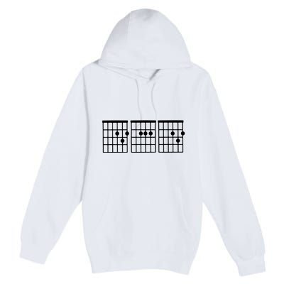 Dad Guitar Chord Premium Pullover Hoodie