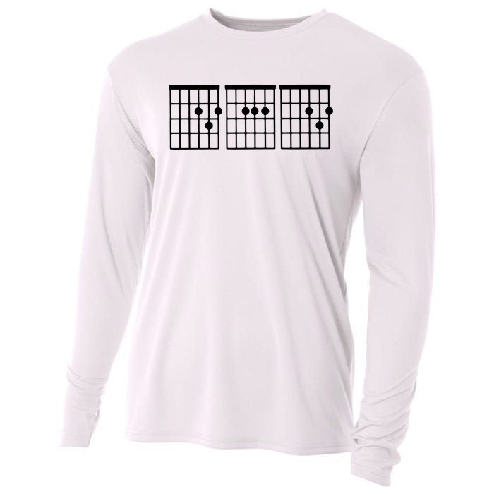 Dad Guitar Chord Cooling Performance Long Sleeve Crew