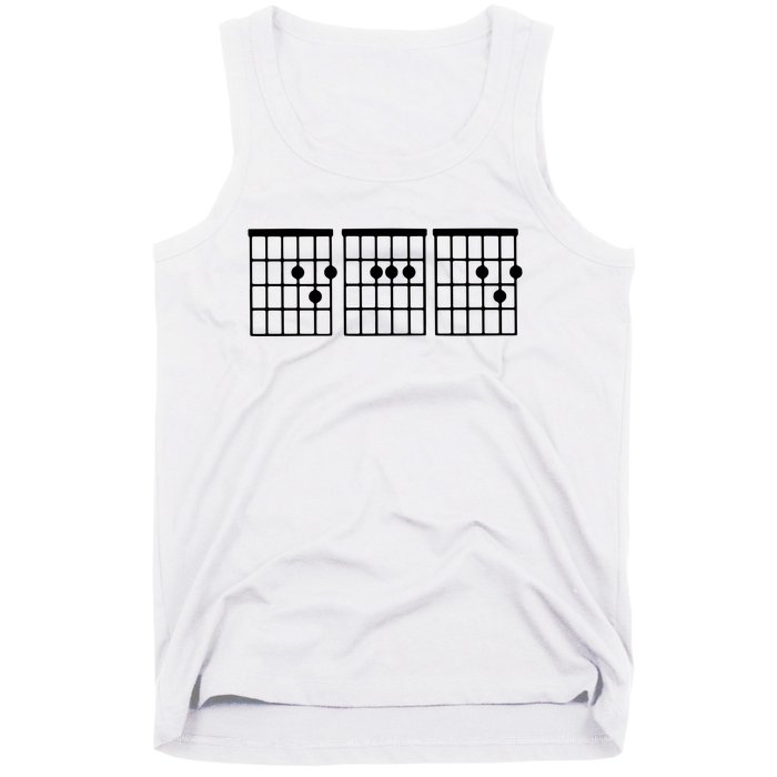 Dad Guitar Chord Tank Top