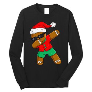 Dabbing Gingerbread Christmas In July Xmas Dab Long Sleeve Shirt