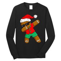 Dabbing Gingerbread Christmas In July Xmas Dab Long Sleeve Shirt