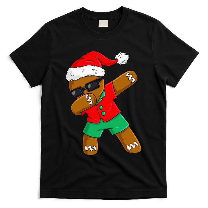 Dabbing Gingerbread Christmas In July Xmas Dab T-Shirt