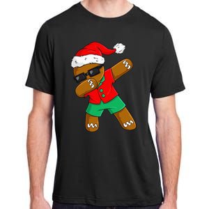 Dabbing Gingerbread Christmas In July Xmas Dab Adult ChromaSoft Performance T-Shirt