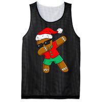 Dabbing Gingerbread Christmas In July Xmas Dab Mesh Reversible Basketball Jersey Tank