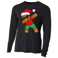 Dabbing Gingerbread Christmas In July Xmas Dab Cooling Performance Long Sleeve Crew