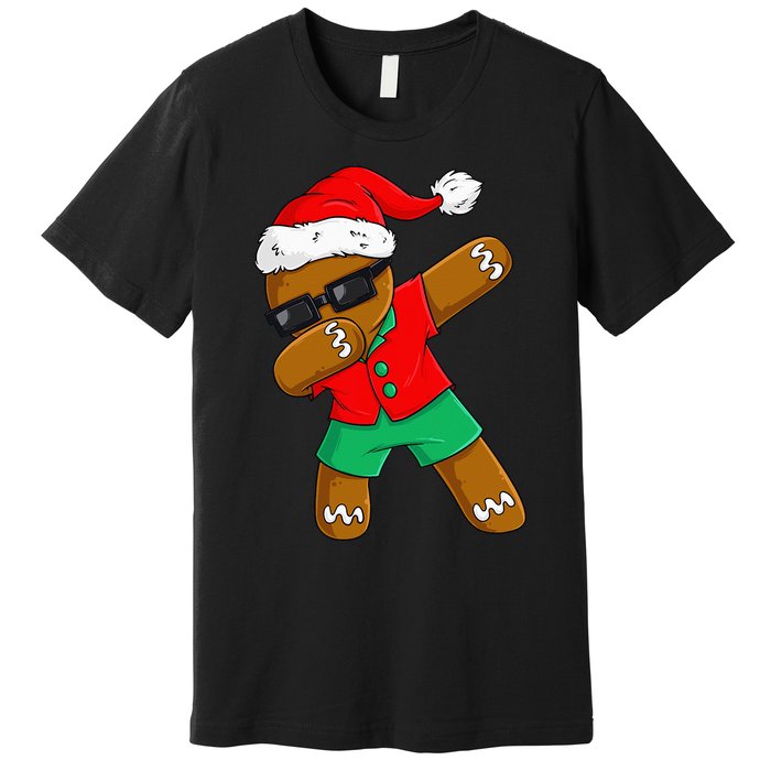 Dabbing Gingerbread Christmas In July Xmas Dab Premium T-Shirt