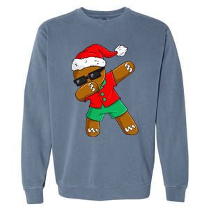 Dabbing Gingerbread Christmas In July Xmas Dab Garment-Dyed Sweatshirt