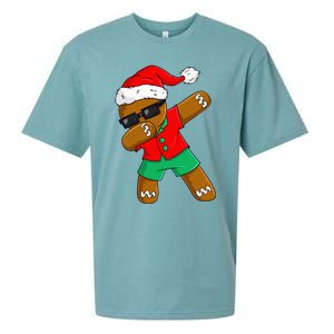 Dabbing Gingerbread Christmas In July Xmas Dab Sueded Cloud Jersey T-Shirt