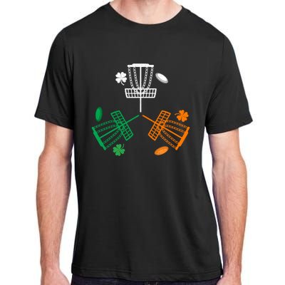 Disc Golf Clover Irish Flag Costume St Patricks Day Meaningful Gift Adult ChromaSoft Performance T-Shirt