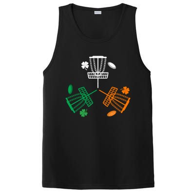 Disc Golf Clover Irish Flag Costume St Patricks Day Meaningful Gift PosiCharge Competitor Tank