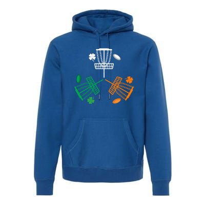 Disc Golf Clover Irish Flag Costume St Patricks Day Meaningful Gift Premium Hoodie