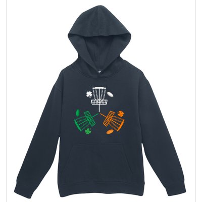 Disc Golf Clover Irish Flag Costume St Patricks Day Meaningful Gift Urban Pullover Hoodie