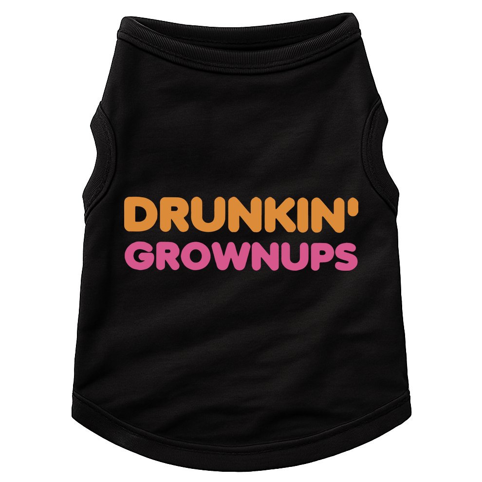 Drunkin Grownups Colors Trending Heart Birthday Daughter Doggie Tank