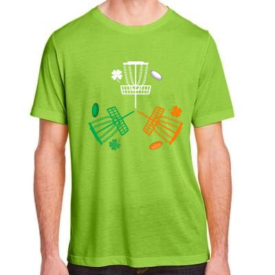 Disc Golf Clover Irish Flag Costume St Patricks Day Gift Adult ChromaSoft Performance T-Shirt