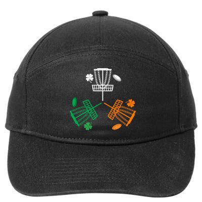 Disc Golf Clover Irish Flag Costume St Patricks Day Gift 7-Panel Snapback Hat