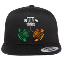 Disc Golf Clover Irish Flag Costume St Patricks Day Gift Flatbill Hat