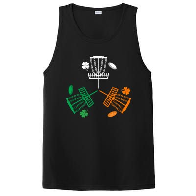 Disc Golf Clover Irish Flag Costume St Patricks Day Gift PosiCharge Competitor Tank